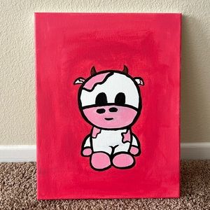 Cow canvas art